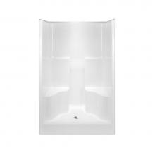 Hamilton Bathware HA001351-C-000-WHT - Alcove AcrylX 37 x 48 x 75 Shower in White G4875SH2S