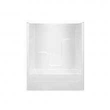 Hamilton Bathware HA001234-R-000-WHT - Alcove AcrylX 35 x 60 x 76 Tub Shower in White G6063TS