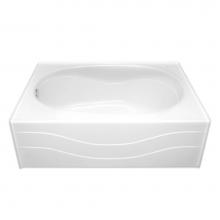 Hamilton Bathware HA001127-R-000-WHT - Alcove AcrylX 60 x 42 x 20 Bath in White G6042CS