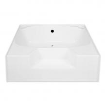 Hamilton Bathware HA001119-C-000-WHT - Alcove AcrylX 54 x 41 x 18 Bath in White G5441TOWS