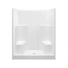 Hamilton Bathware HA001358-C-000-WHT - Alcove AcrylX 35 x 60 x 75 Shower in White G6036SH2S