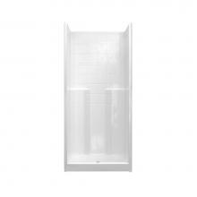 Hamilton Bathware HA001382-C-000-WHT - Alcove AcrylX 36 x 36 x 80 Shower in White M3678SHTile