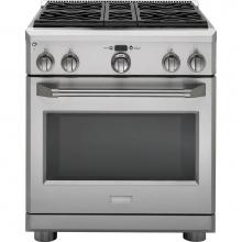 Monogram ZGP304NRSS - Monogram 30'' All Gas Professional Range with 4 Burners (Natural Gas)