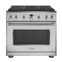 Monogram ZGP366LNSS - Monogram 36'' All Gas Professional Range with 6 Burners (Liquid Propane)