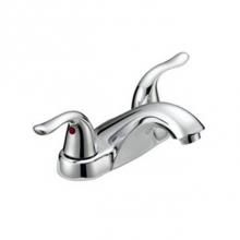 OmniPro OPB-400CL - 2 Handle Cp Decorative 4'' Lav Fct, Metal Lever Handles, Ceramic Cart  L/Pop Up