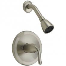 OmniPro OPB-720BN - Pressure Balanced Shr Valve,L/Stops  Brushed Nickel Trim,S/O Div Spout,  Metal Lever Hndl, Cc Or I