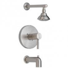 OmniPro OPH-730BN - Tub And Shower, Brushed Nickel, Single Lever Handle With Pressure Balancing Valve With Stops