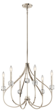 Kichler 43720PN - Eloise 6 Light Chandelier Polished Nickel