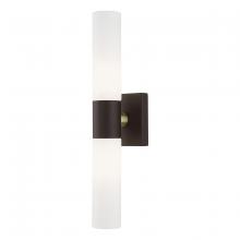 Livex Lighting 10102-07 - Bronze ADA 2-Light Vanity Sconce