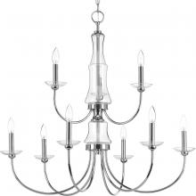 Progress Lighting P400104-015 - Litchfield Nine-Light Chandelier