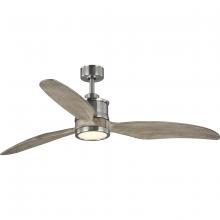 Progress Lighting P250002-009-30 - Farris Collection Three-Blade Carved Wood 60" Ceiling Fan