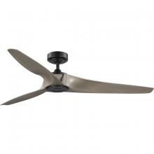 Progress Lighting P250069-31M - Manvel Collection 60-Inch Three-Blade DC Motor Transitional Ceiling Fan Grey Weathered Wood