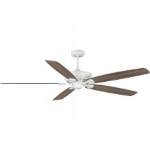 Progress Lighting P250070-028 - Kennedale Collection 72-Inch Five-Blade DC Motor Transitional Ceiling Fan Driftwood/Matte White