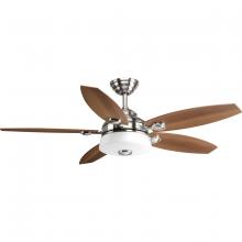 Progress Lighting P2544-0930K - Graceful Collection 54" 5 Blade Fan w/ LED Light