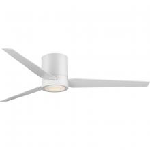 Progress Lighting P2588-2830K - Braden 56" Integrated LED Indoor Satin White Mid-Century Modern Ceiling Fan with Light Kit and W