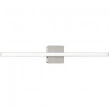 Progress Lighting P300405-009-CS - Phase 4 Collection 32 in. Brushed Nickel Large Modern Integrated 3CCT Integrated LED Linear Vanity L