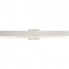 Progress Lighting P300407-009-CS - Semblance Collection 32 in. Brushed Nickel Medium Modern 3CCT Integrated LED Linear Vanity Light