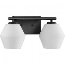 Progress Lighting P300431-31M - Copeland Collection Two-Light Matte Black Mid-Century Modern Vanity Light