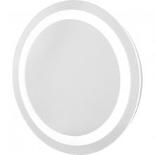 Progress Lighting P300454-030-30 - Captarent Collection 24 in. Round Illuminated Integrated LED White Modern Mirror