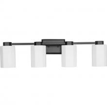 Progress Lighting P300479-31M - Estrada Collection Four-Light Matte Black Contemporary Bath & Vanity Light