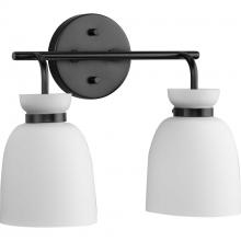 Progress Lighting P300485-31M - Lexie Collection Two-Light Matte Black Contemporary Vanity Light