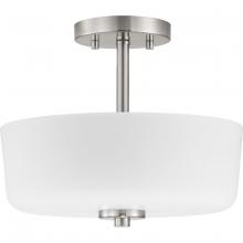 Progress Lighting P350137-009 - Tobin Collection Two-Light 12-1/4" Semi-Flush Convertible