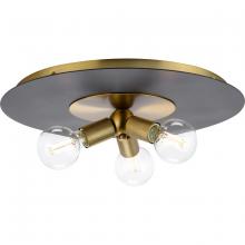 Progress Lighting P350248-109 - Trimble Collection Three-Light Brushed Bronze 18" Flush Mount