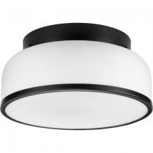 Progress Lighting P350255-31M - Parkhurst Collection Two-Light Matte Black New Traditional 11-1/4" Flush Mount Light