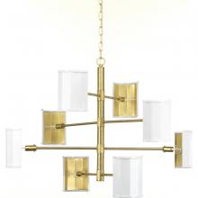 Progress Lighting P400192-160 - POINT DUMEÂ® byJeffrey Alan Marks for Progress Lighting Wandermere Collection Brushed Brass Eight-Li