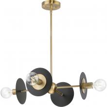 Progress Lighting P400337-109 - Trimble Collection Four-Light Brushed Bronze Linear Chandelier