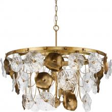 Progress Lighting P400365-204 - Loretta Collection 28.25 in. Nine-Light Gold Ombre Transitional Chandelier