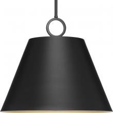 Progress Lighting P500368-31M - Parkhurst Collection Three-Light New Traditional Matte Black Metal Pendant Light