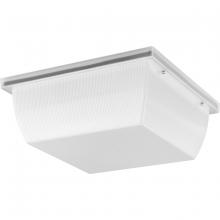 Progress Lighting P550113-028-30 - Hard Nox Collection White 12" Square Flush Mount Light