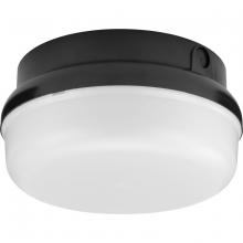 Progress Lighting P550114-031-30 - Hard Nox Collection Black  9" Round Flush Mount Light