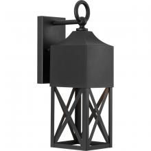 Progress Lighting P560316-031 - Birkdale Collection One-Light Modern Farmhouse Textured Black Outdoor Wall Lantern