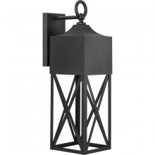 Progress Lighting P560317-031 - Birkdale Collection One-Light Modern Farmhouse Textured Black Outdoor Wall Lantern