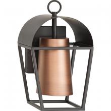 Progress Lighting P560335-020 - Hutchence Collection One-Light Antique Bronze with Antique Copper Transitional  Outdoor Medium Wall