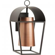 Progress Lighting P560336-020 - Hutchence Collection One-Light Antique Bronze with Antique Copper Transitional  Outdoor Large Wall L