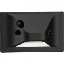 Progress Lighting P660007-031-30 - LED Indoor/Outdoor Black Integrated LED Wall or Step LightÂ with Photocell