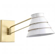 Progress Lighting P710070-160 - POINT DUMEÂ® by Jeffrey Alan Marks for Progress Lighting Onshore Collection Brushed Brass Swing Arm