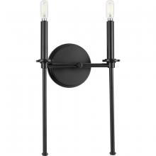 Progress Lighting P710107-31M - Elara Collection Two-Light New Traditional Matte Black Wall Light