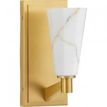 Progress Lighting P710138-109 - Tosca Collection One-Light Brushed Bronze Modern Luxe Wall Bracket