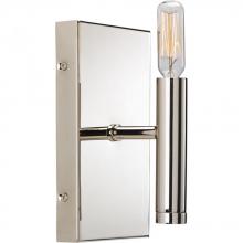 Progress Lighting P2101-104 - Draper Collection One-Light Polished Nickel Luxe Bath Vanity Light