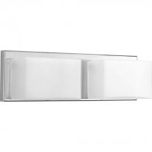 Progress Lighting P2143-1530K9 - Ace LED Collection Two-Light Polished Chrome Etched Glass Modern LED Bath Vanity Light