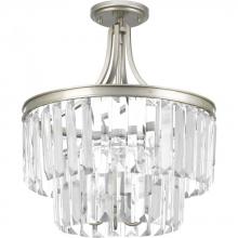 Progress Lighting P2326-134 - Glimmer Collection Three-Light 19" Semi-Flush Convertible