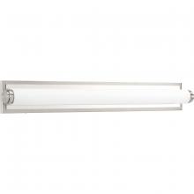 Progress Lighting P300094-009-30 - Concourse LED Collection 36" Brushed Nickel Etched White Glass Modern Bath Vanity Light