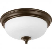 Progress Lighting P350002-020-30 - One-Light 13" LED Alabaster Glass Flush Mount