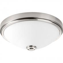 Progress Lighting P350005-009-30 - One-Light 11" LED Linen Glass Flush Mount