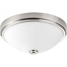 Progress Lighting P350006-009-30 - One-Light 13" LED Linen Glass Flush Mount