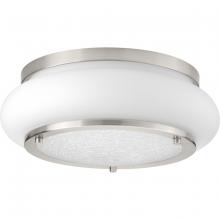 Progress Lighting P350081-009-30 - One-Light 12" LED Opal-Linen Flush Mount